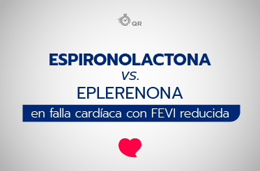 ¿Cuál es la efectividad y seguridad de espironolactona versus eplerenona en pacientes con falla cardíaca y FEVI reducida?