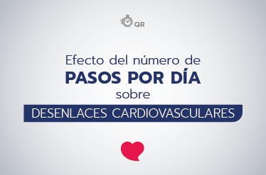 ¿Cuál es el efecto del número de pasos al día sobre desenlaces cardiovasculares?