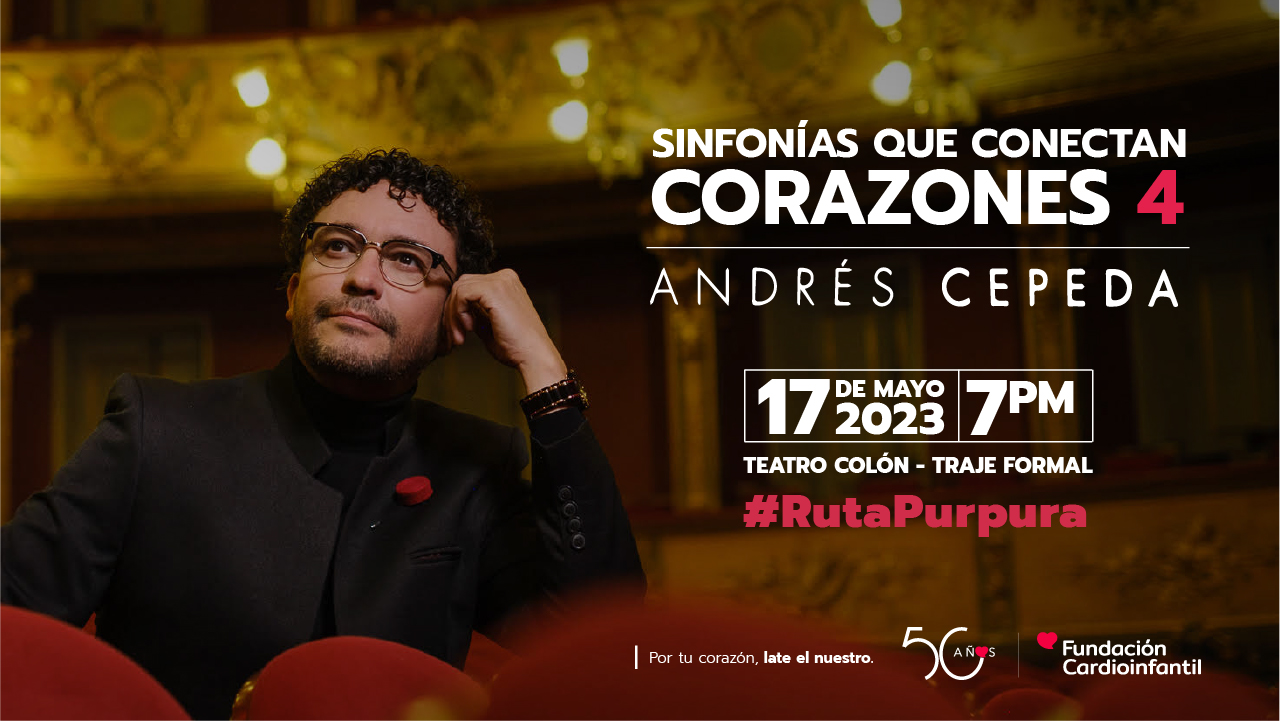 Andrés Cepeda cantará con el corazón por el corazón de los niños de Colombia