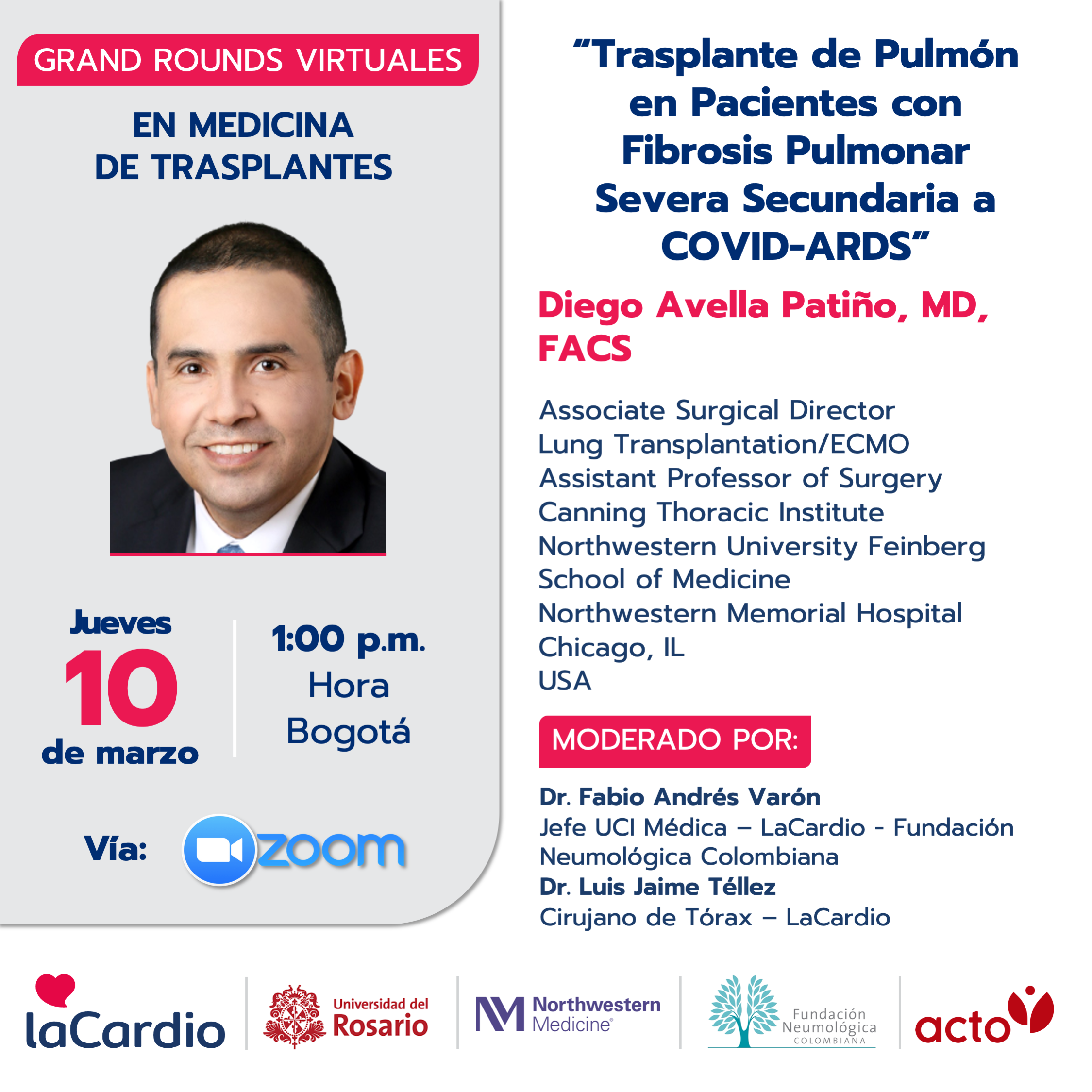 Grand Rounds en Medicina de Trasplantes Doctor Diego Avella