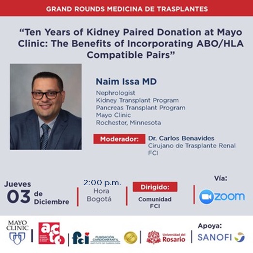 Webinar: Ten Years of Kidney Paired Donation at Mayo Clinic: The Benefits of Incorporating ABO/HLA Compatible Pairs