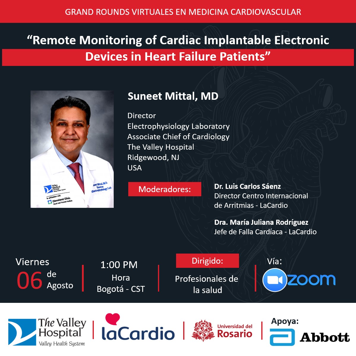 Grand Rounds en Medicina Cardiovascular: Remote Monitoring of Cardiac Implantable Electronic Devices in Heart Failure Patients