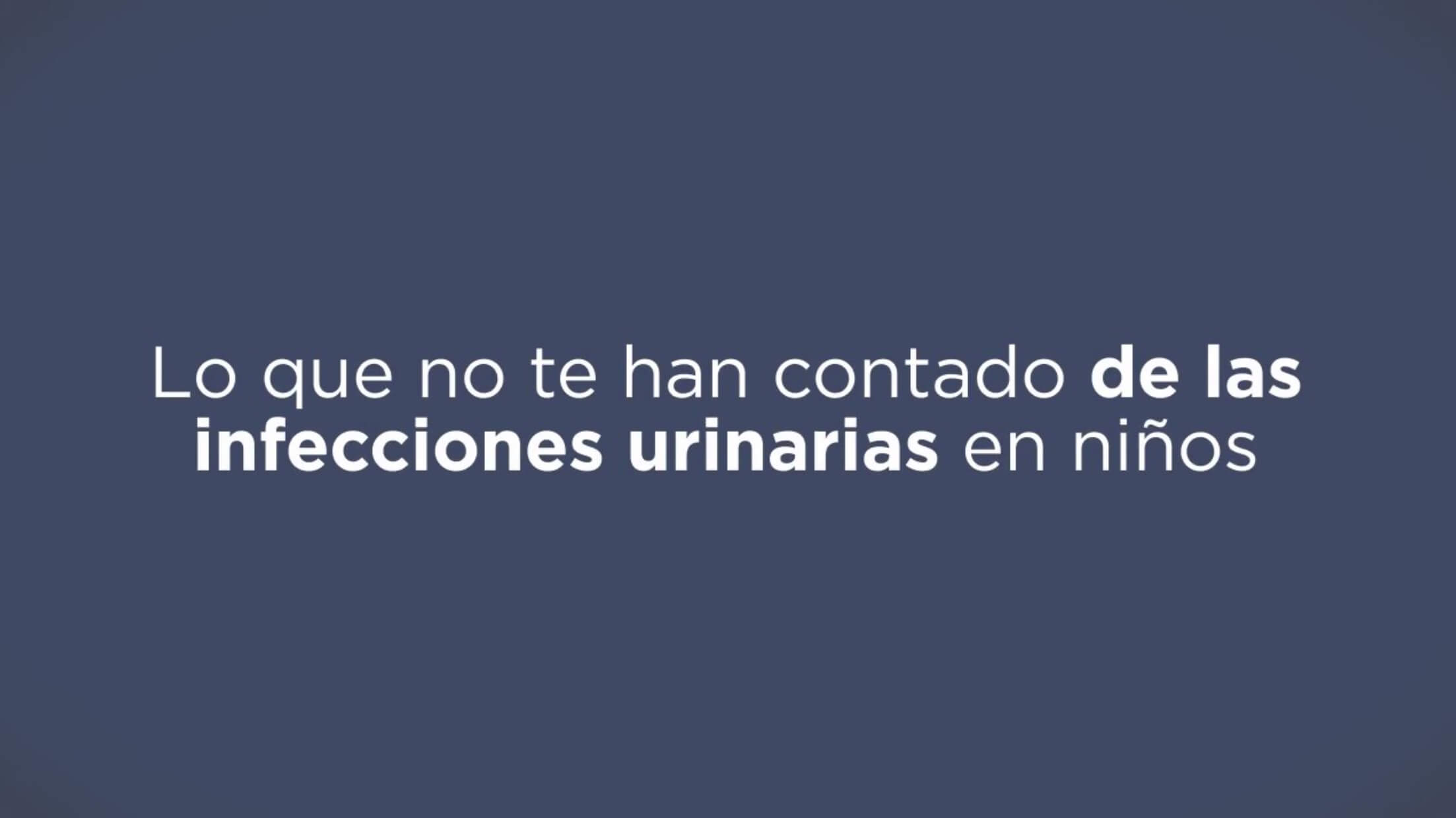 Infecciones en vías urinarias en niños