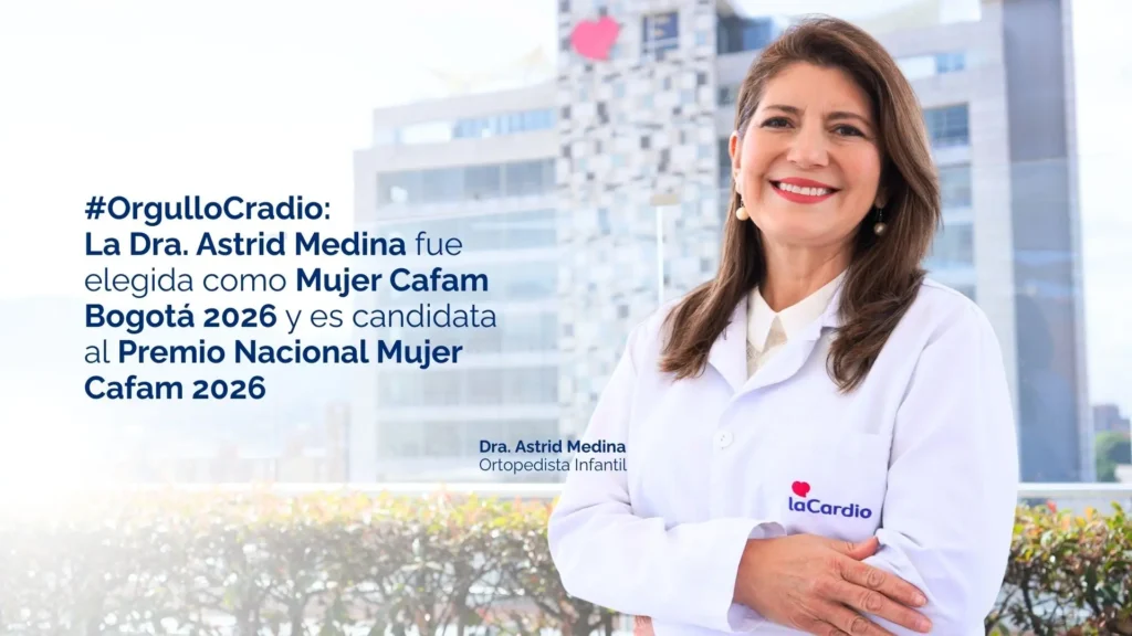 #OrgulloCardio: La Dra. Astrid Medina es reconocida como Mujer Cafam 2026