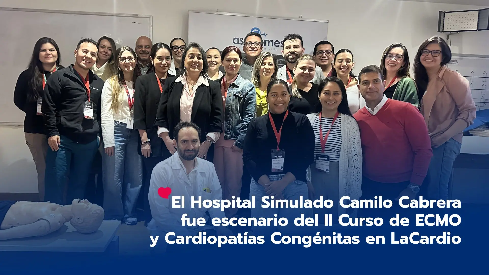 Aprender para salvar vidas: el Hospital Simulado Camilo Cabrera fue escenario del II Curso de ECMO y Cardiopatías Congénitas en LaCardio