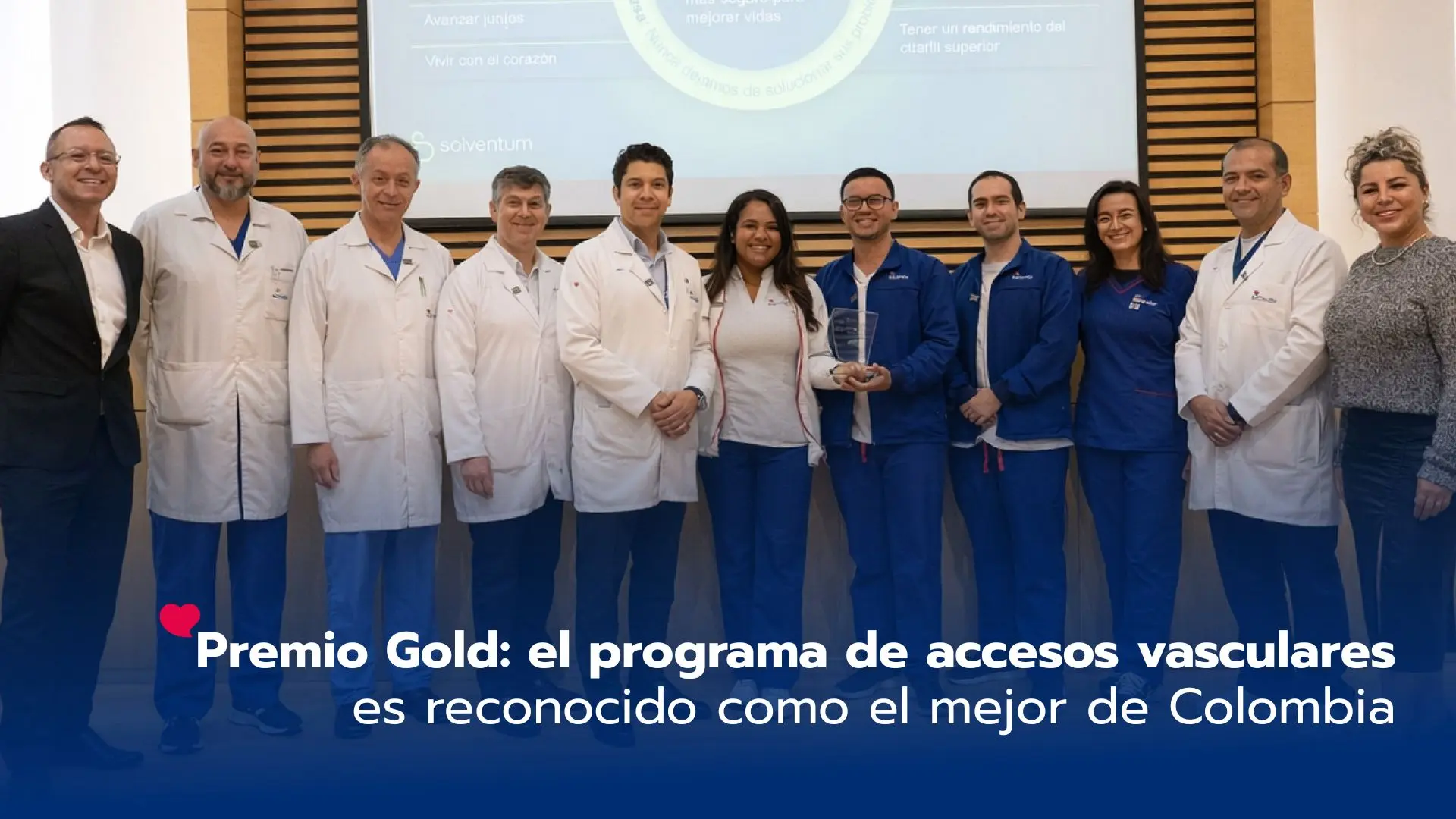 Premio Gold: el programa de accesos vasculares de LaCardio es reconocido como el mejor de Colombia