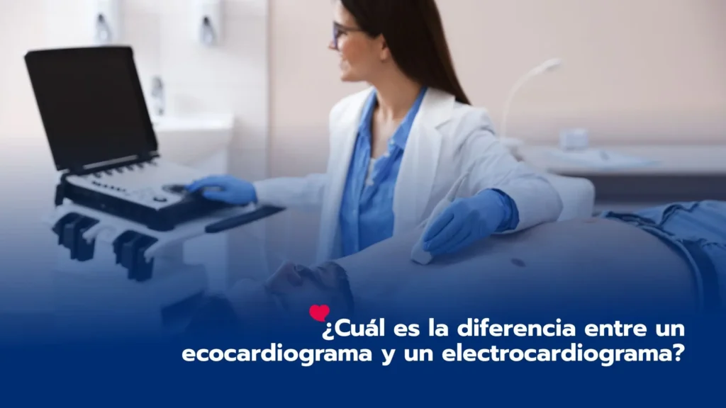 ¿Cuál es la diferencia entre un ecocardiograma y un electrocardiograma?