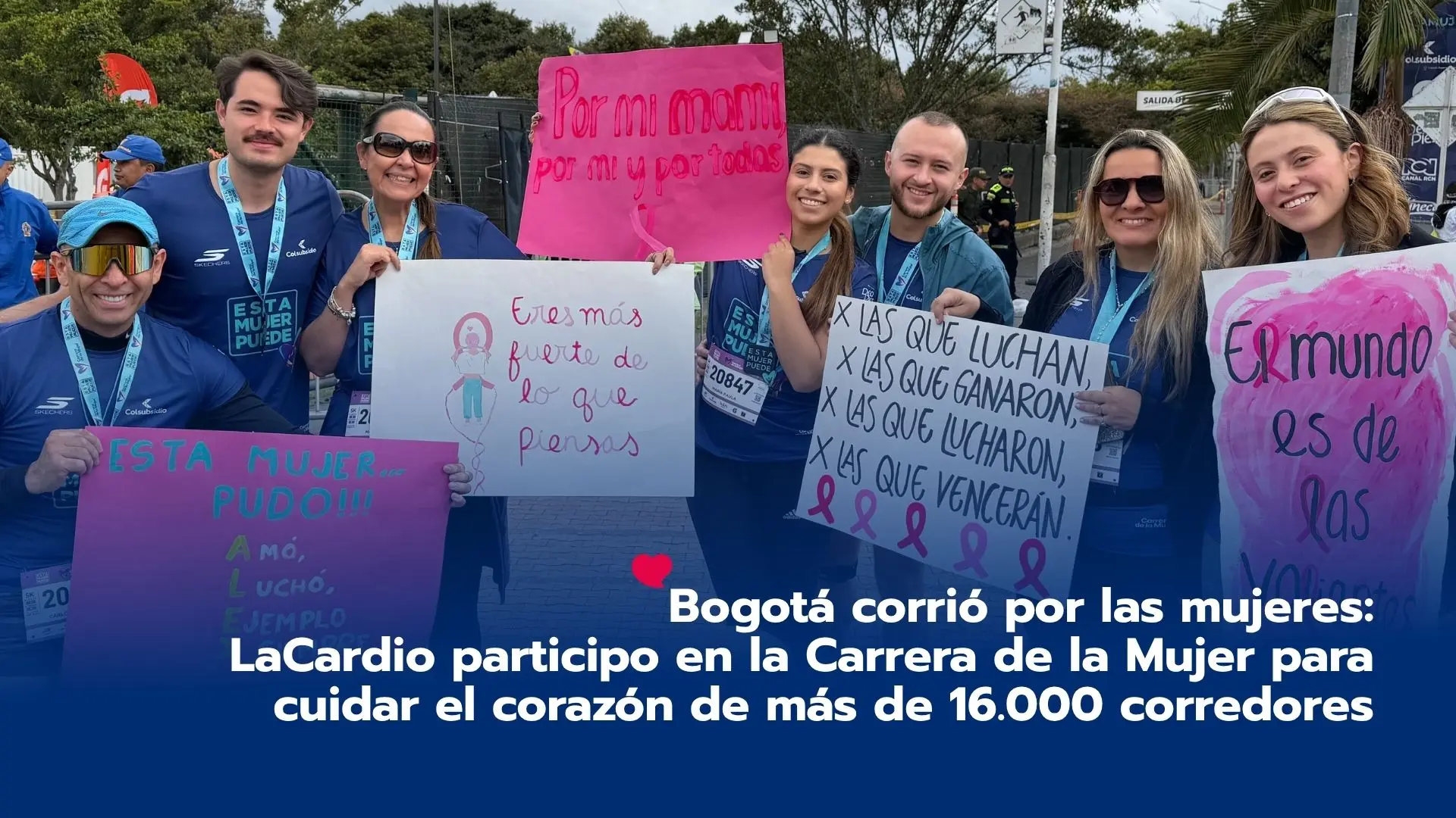 Bogotá corrió por las mujeres: LaCardio participo en la Carrera de la Mujer para cuidar el corazón de más de 16.000 corredores